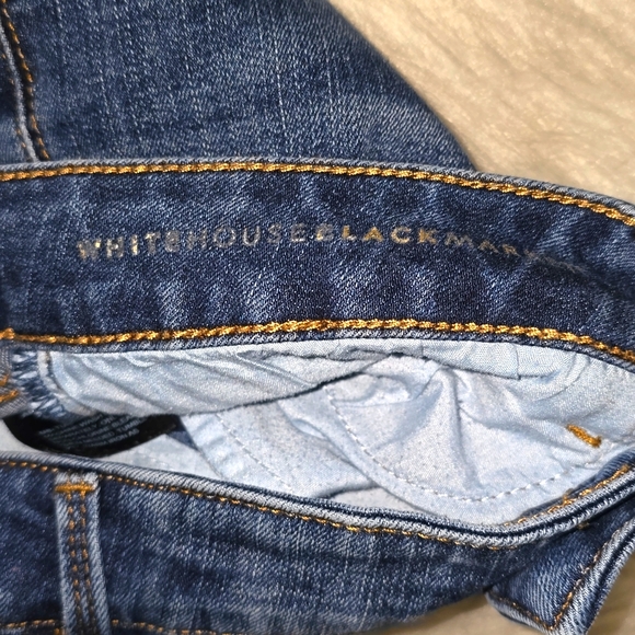WHBM White House Black Market curvy skinny jeans medium wash 14 - Picture 8 of 12